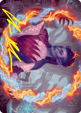 Rootha, Mercurial Artist Art Card (Gold-Stamped Signature) [Strixhaven: School of Mages Art Series] MTG Single Magic: The Gathering  | Multizone: Comics And Games
