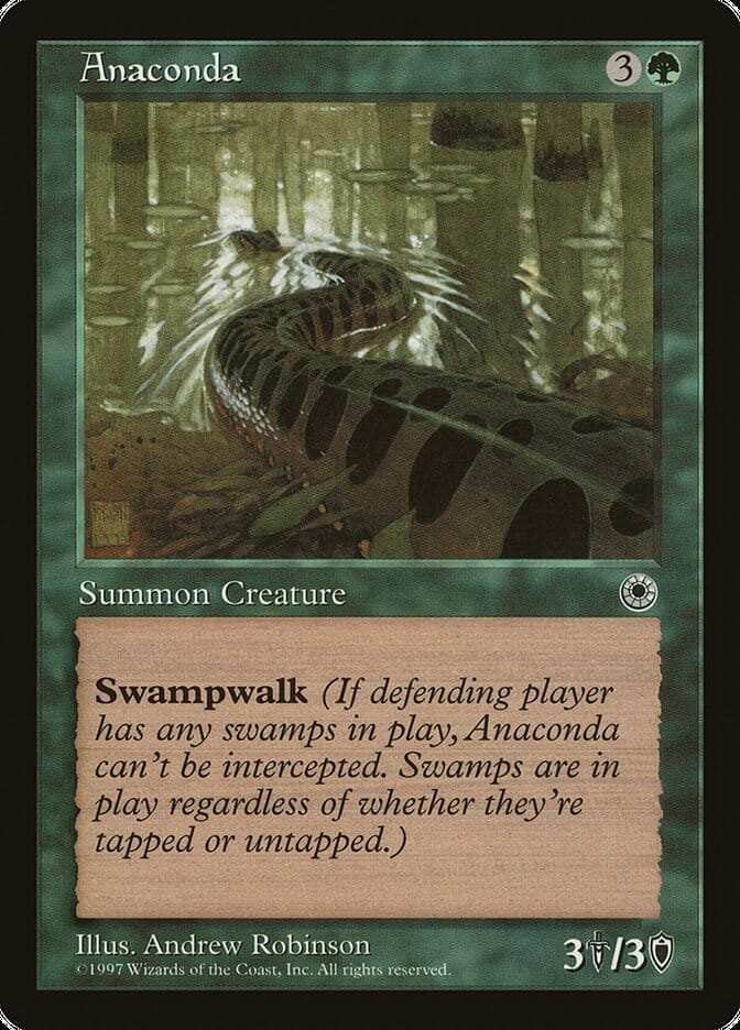 Anaconda (No Flavor Text) [Portal] MTG Single Magic: The Gathering  | Multizone: Comics And Games