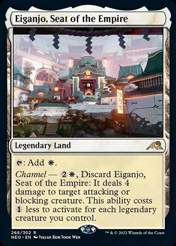 Eiganjo, Seat of the Empire (Promo Pack) [Kamigawa: Neon Dynasty Promos] MTG Single Magic: The Gathering  | Multizone: Comics And Games