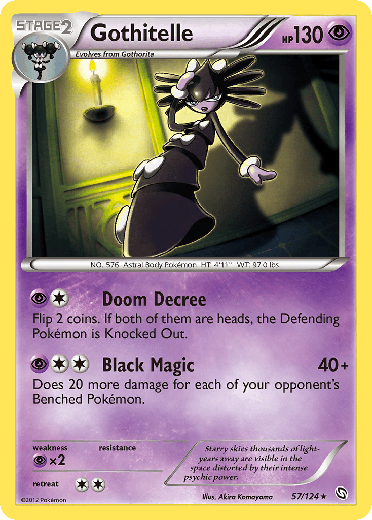 Gothitelle (57/124) [Black & White: Dragons Exalted] Pokemon Single Pokémon  | Multizone: Comics And Games