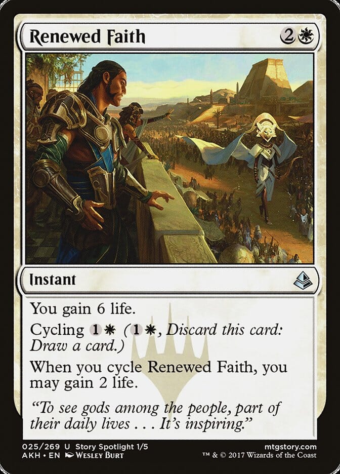 Renewed Faith [Amonkhet] MTG Single Magic: The Gathering  | Multizone: Comics And Games