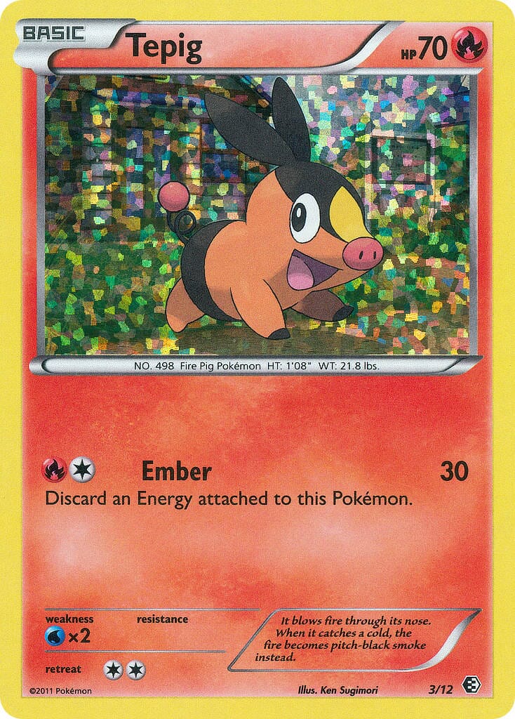 Tepig (3/12) [McDonald's Promos: 2011 Collection] Pokemon Single Pokémon  | Multizone: Comics And Games