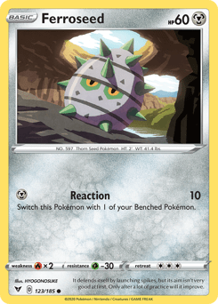 Ferroseed (123/185) [Sword & Shield: Vivid Voltage] Pokemon Single Pokémon  | Multizone: Comics And Games