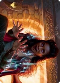 Birgi, God of Storytelling Art Card (Gold-Stamped Signature) [Kaldheim: Art Series] MTG Single Magic: The Gathering  | Multizone: Comics And Games