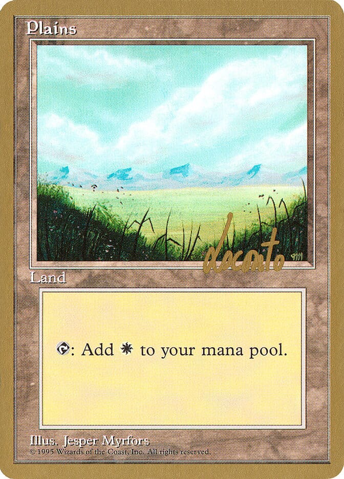 Plains (ml366) (Michael Loconto) [Pro Tour Collector Set] MTG Single Magic: The Gathering  | Multizone: Comics And Games