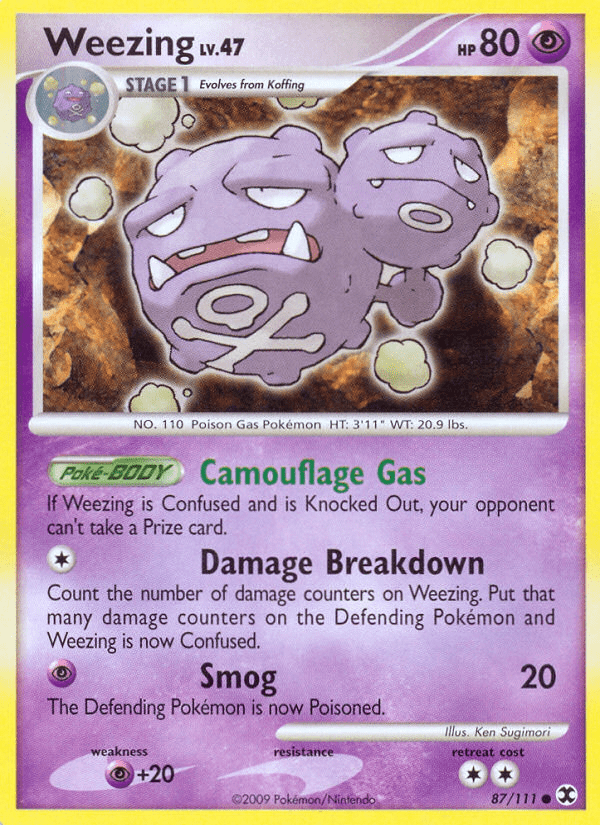 Weezing (87/111) [Platinum: Rising Rivals] Pokemon Single Pokémon  | Multizone: Comics And Games