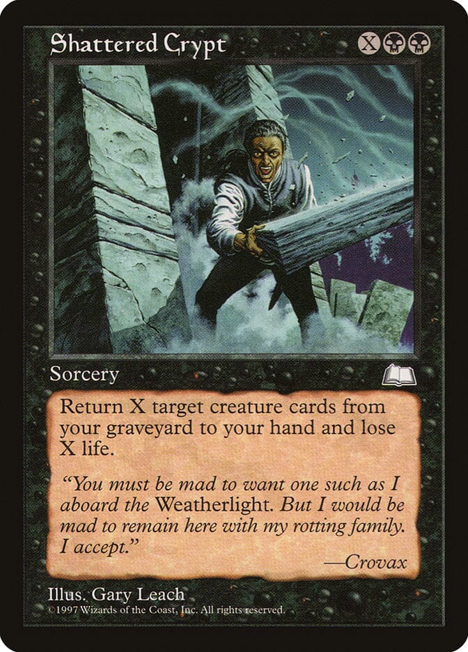 Shattered Crypt [Weatherlight] MTG Single Magic: The Gathering  | Multizone: Comics And Games