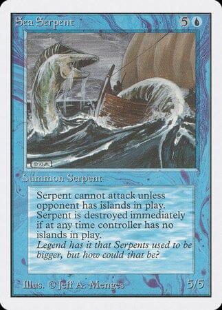 Sea Serpent [Unlimited Edition] MTG Single Magic: The Gathering  | Multizone: Comics And Games
