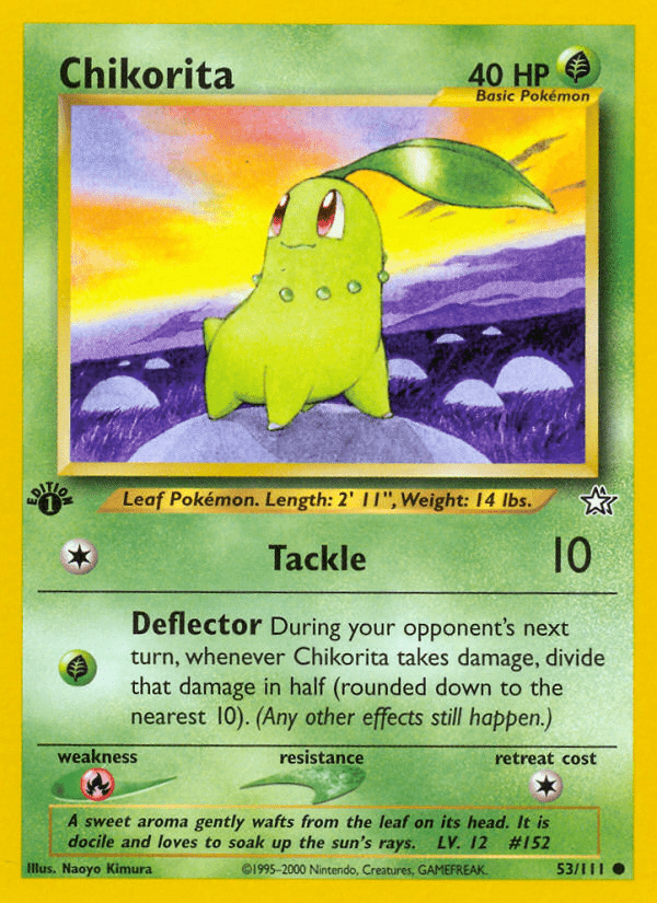 Chikorita (53/111) [Neo Genesis 1st Edition] Pokemon Single Pokémon  | Multizone: Comics And Games