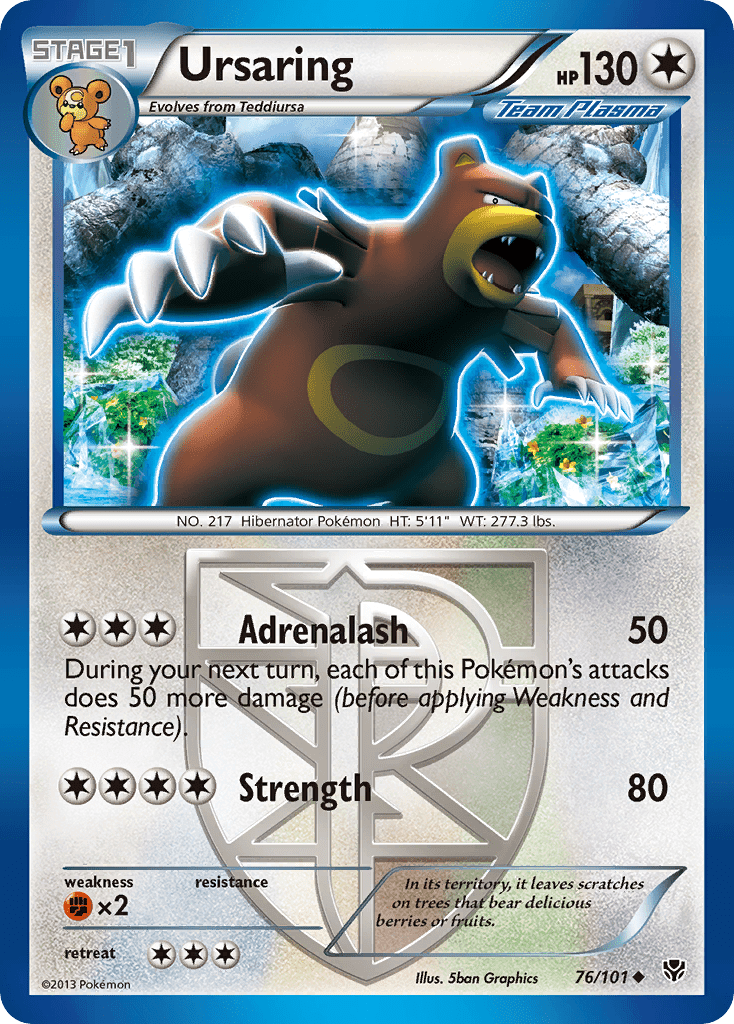 Ursaring (76/101) [Black & White: Plasma Blast] Pokemon Single Pokémon  | Multizone: Comics And Games