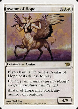 Avatar of Hope [Eighth Edition] MTG Single Magic: The Gathering  | Multizone: Comics And Games