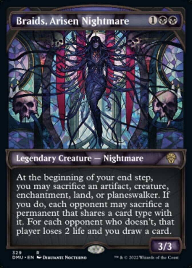 Braids, Arisen Nightmare (Showcase Textured) [Dominaria United] MTG Single Magic: The Gathering  | Multizone: Comics And Games