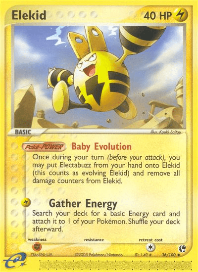Elekid (36/100) [EX: Sandstorm] Pokemon Single Pokémon  | Multizone: Comics And Games