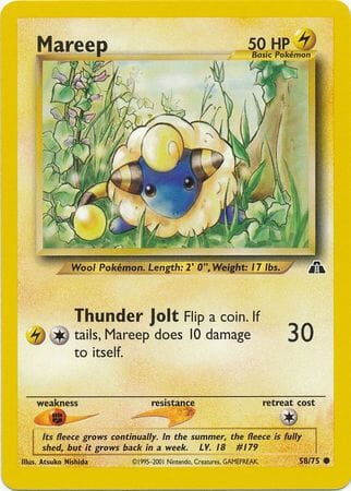 Mareep (58/75) [Neo Discovery Unlimited] Pokemon Single Pokémon  | Multizone: Comics And Games
