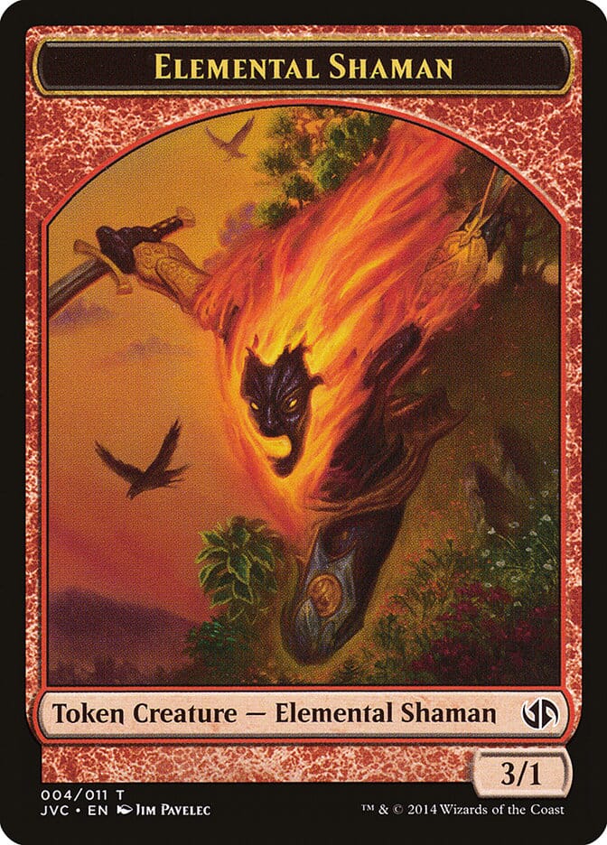 Elemental Shaman Token (Jace vs. Chandra) [Duel Decks Anthology Tokens] MTG Single Magic: The Gathering  | Multizone: Comics And Games