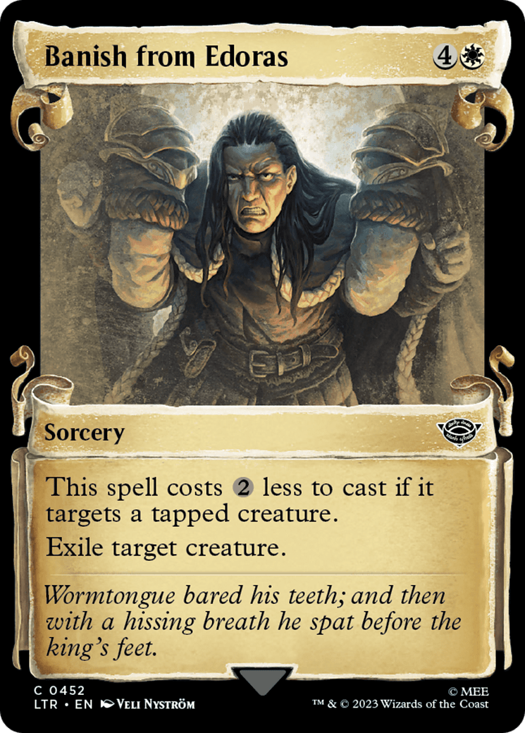 Banish from Edoras [The Lord of the Rings: Tales of Middle-Earth Showcase Scrolls] MTG Single Magic: The Gathering  | Multizone: Comics And Games