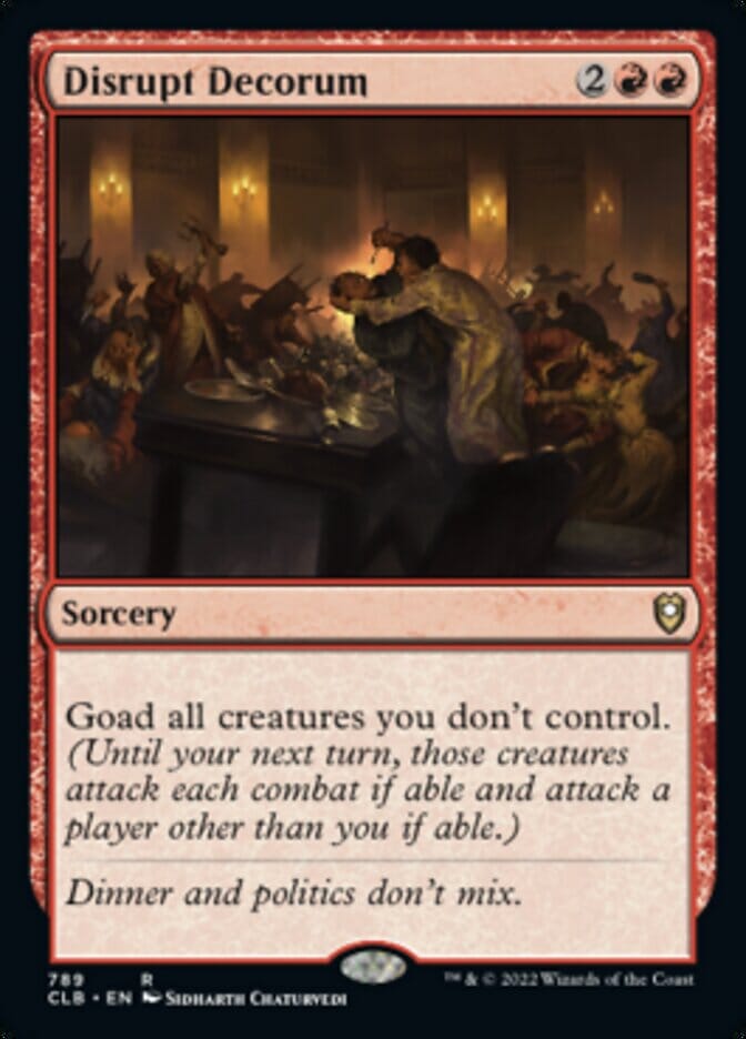 Disrupt Decorum [Commander Legends: Battle for Baldur's Gate] MTG Single Magic: The Gathering  | Multizone: Comics And Games