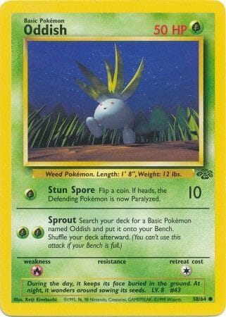 Oddish (58/64) [Jungle Unlimited] Pokemon Single Pokémon  | Multizone: Comics And Games