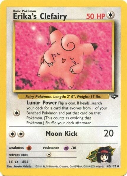 Erika's Clefairy (40/132) [Gym Challenge Unlimited] Pokemon Single Pokémon  | Multizone: Comics And Games