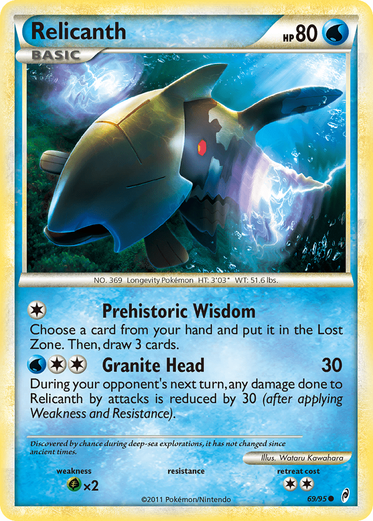 Relicanth (69/95) [HeartGold & SoulSilver: Call of Legends] Pokemon Single Pokémon  | Multizone: Comics And Games