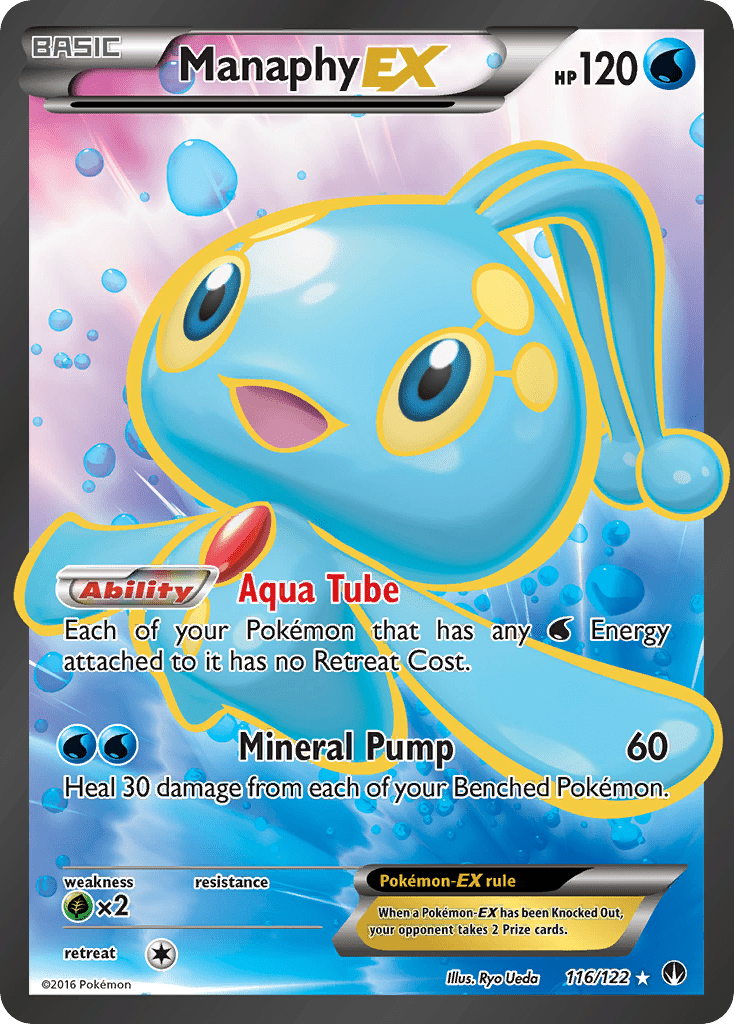 Manaphy EX (116/122) [XY: BREAKpoint] Pokemon Single Pokémon  | Multizone: Comics And Games