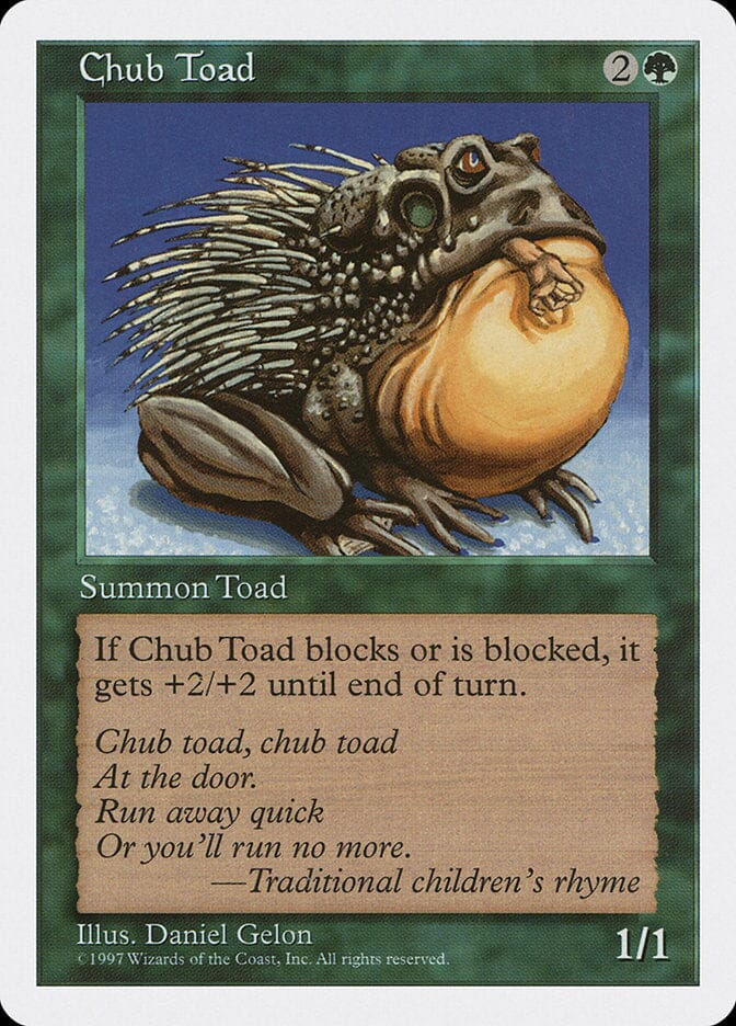 Chub Toad [Fifth Edition] MTG Single Magic: The Gathering  | Multizone: Comics And Games