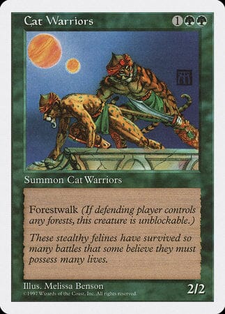 Cat Warriors [Fifth Edition] MTG Single Magic: The Gathering  | Multizone: Comics And Games