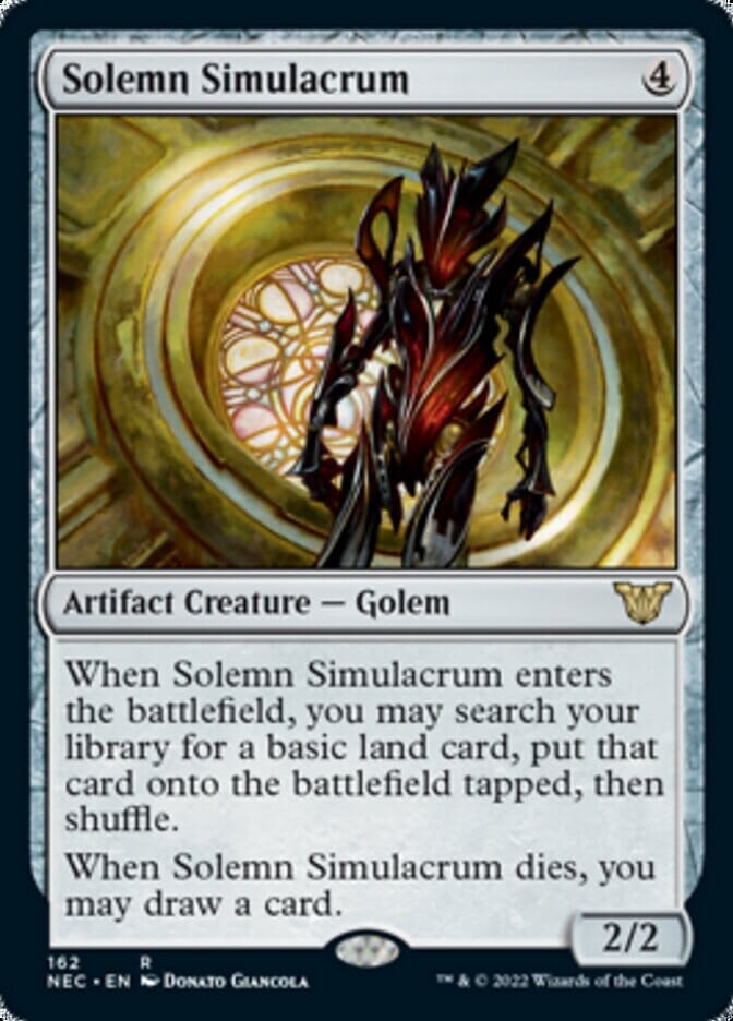 Solemn Simulacrum [Kamigawa: Neon Dynasty Commander] MTG Single Magic: The Gathering  | Multizone: Comics And Games