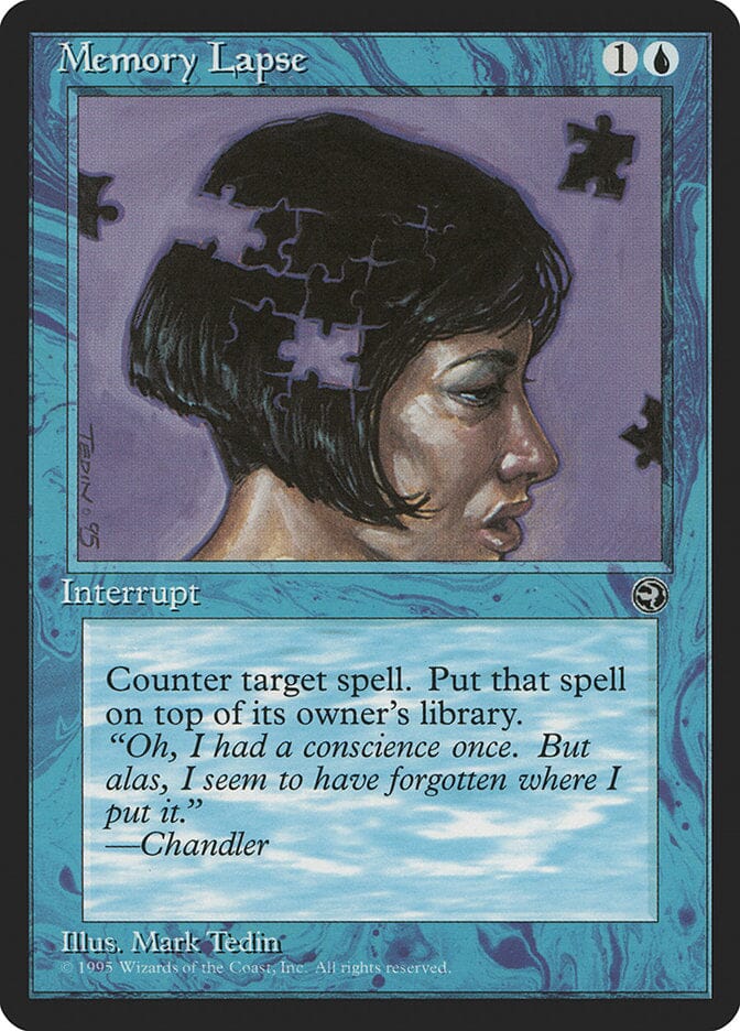 Memory Lapse (Chandler Flavor Text) [Homelands] MTG Single Magic: The Gathering  | Multizone: Comics And Games