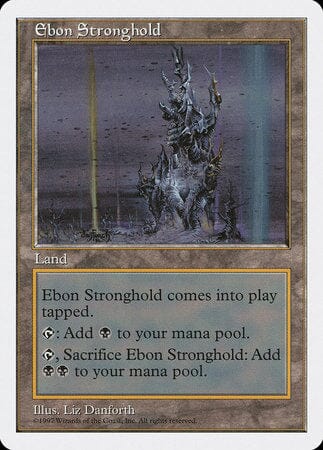 Ebon Stronghold [Fifth Edition] MTG Single Magic: The Gathering  | Multizone: Comics And Games