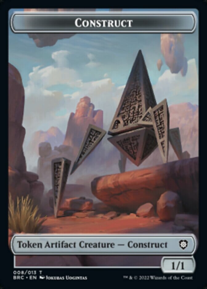 Construct (008) // Goat Double-Sided Token [The Brothers' War Commander Tokens] MTG Single Magic: The Gathering  | Multizone: Comics And Games