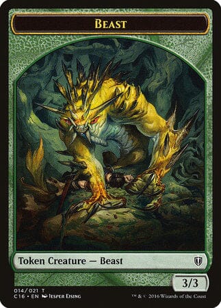 Beast // Ogre Double-sided Token [Commander 2016 Tokens] MTG Single Magic: The Gathering  | Multizone: Comics And Games