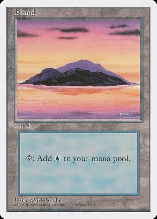 Island (A) [Fourth Edition] MTG Single Magic: The Gathering  | Multizone: Comics And Games