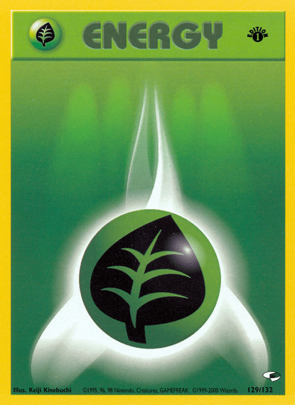 Grass Energy (129/132) [Gym Heroes 1st Edition] Pokemon Single Pokémon  | Multizone: Comics And Games
