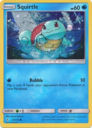 Squirtle (33/214) (Premium Collection Promo) [Sun & Moon: Unbroken Bonds] Pokemon Single Pokémon  | Multizone: Comics And Games