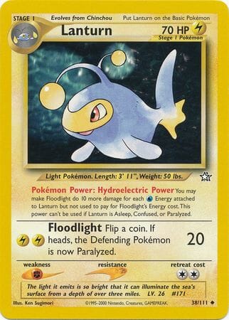 Lanturn (38/111) [Neo Genesis Unlimited] Pokemon Single Pokémon  | Multizone: Comics And Games