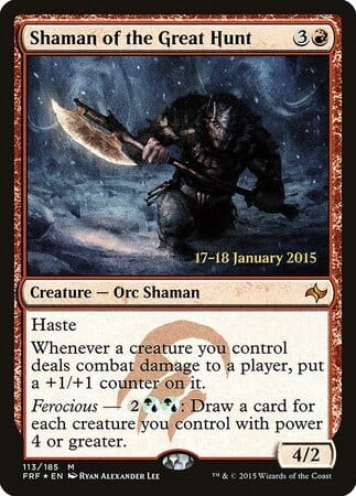 Shaman of the Great Hunt [Fate Reforged Promos] MTG Single Magic: The Gathering  | Multizone: Comics And Games