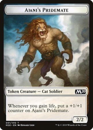 Ajani's Pridemate Token [Core Set 2020 Tokens] MTG Single Magic: The Gathering  | Multizone: Comics And Games