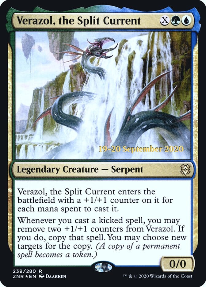 Verazol, the Split Current [Zendikar Rising Prerelease Promos] MTG Single Magic: The Gathering  | Multizone: Comics And Games