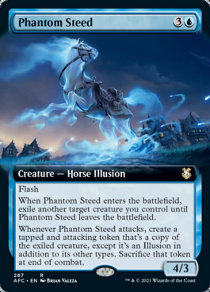 Phantom Steed (Extended) [Dungeons & Dragons: Adventures in the Forgotten Realms Commander] MTG Single Magic: The Gathering  | Multizone: Comics And Games