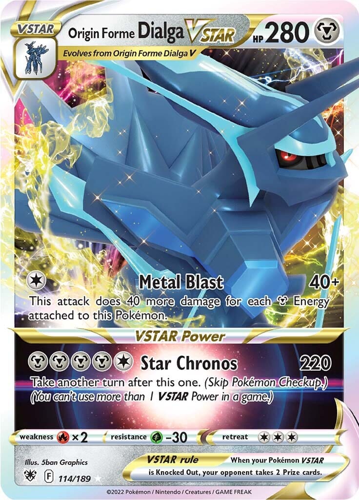 Origin Forme Dialga VSTAR (114/189) [Sword & Shield: Astral Radiance] Pokemon Single Pokémon  | Multizone: Comics And Games