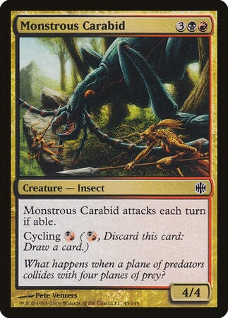 Monstrous Carabid [Alara Reborn] MTG Single Magic: The Gathering  | Multizone: Comics And Games