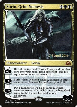 Sorin, Grim Nemesis [Shadows over Innistrad Promos] MTG Single Magic: The Gathering  | Multizone: Comics And Games