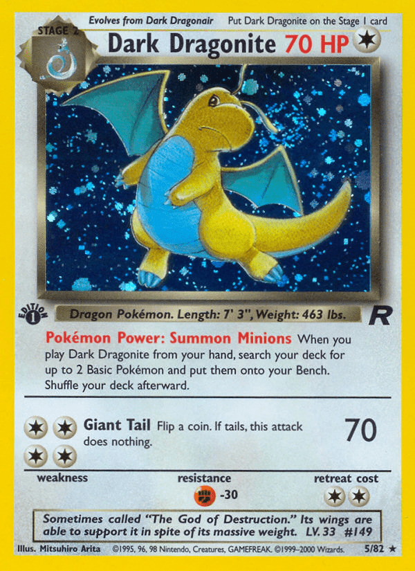 Dark Dragonite (5/82) [Team Rocket 1st Edition] Pokemon Single Pokémon  | Multizone: Comics And Games