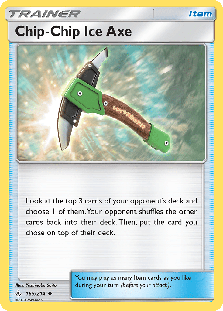 Chip-Chip Ice Axe (165/214) [Sun & Moon: Unbroken Bonds] Pokemon Single Pokémon  | Multizone: Comics And Games
