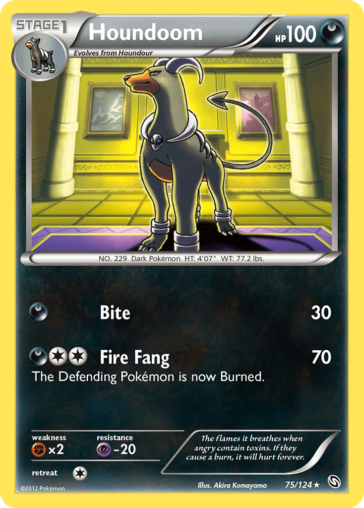 Houndoom (75/124) [Black & White: Dragons Exalted] Pokemon Single Pokémon  | Multizone: Comics And Games