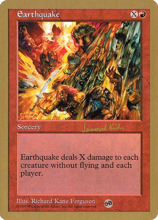 Earthquake (Janosch Kuhn) (SB) [World Championship Decks 1997] MTG Single Magic: The Gathering  | Multizone: Comics And Games