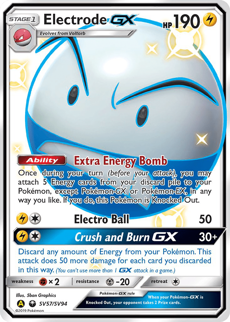 Electrode GX (SV57/SV94) [Sun & Moon: Hidden Fates - Shiny Vault] Pokemon Single Pokémon  | Multizone: Comics And Games