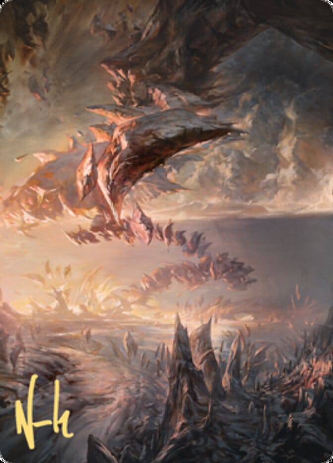 Needleverge Pathway Art Card (Gold-Stamped Signature) [Zendikar Rising Art Series] MTG Single Magic: The Gathering  | Multizone: Comics And Games