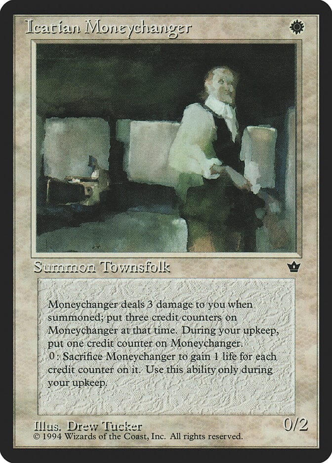 Icatian Moneychanger (Drew Tucker) [Fallen Empires] MTG Single Magic: The Gathering  | Multizone: Comics And Games